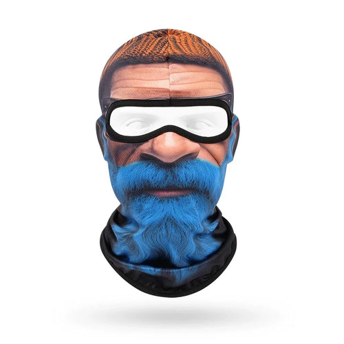 Blue Captain BG-08 3D printed balaclava – product photo on white background