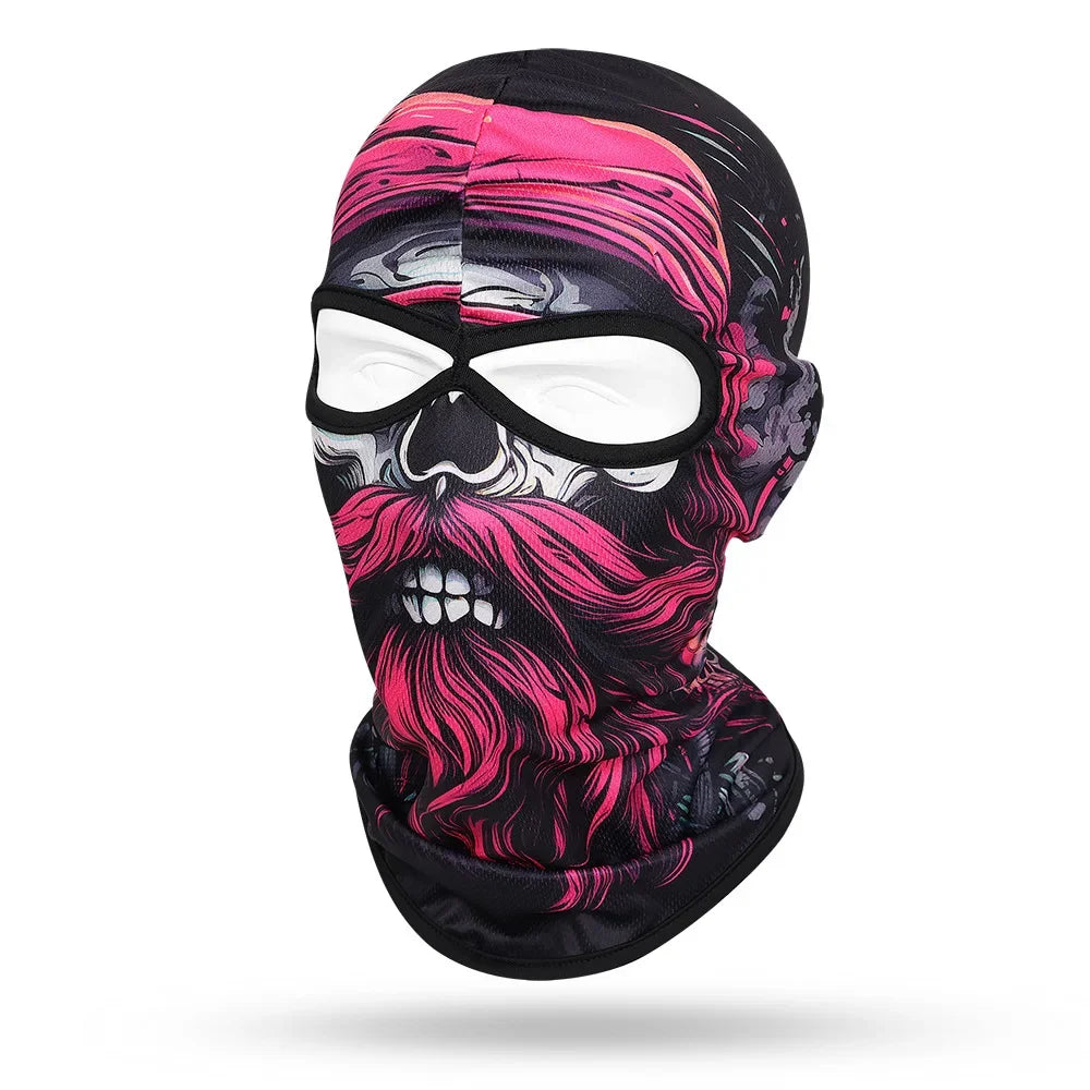 Pink Bandana Skull SB-15 3D printed balaclava – product photo on white background