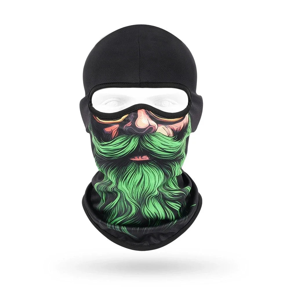 Emerald Beard BG-17 3D printed balaclava – product photo on white background