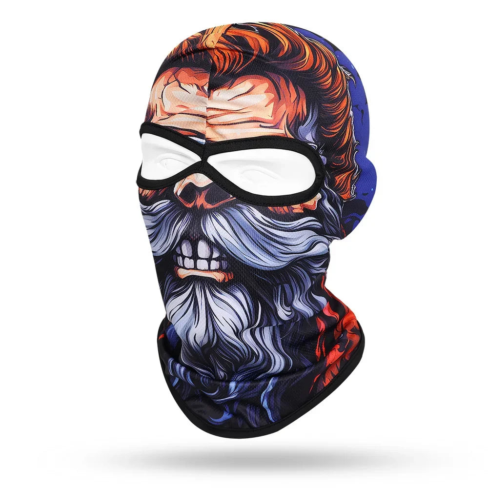 Redhead Skull SB-16 3D printed balaclava – product photo on white background