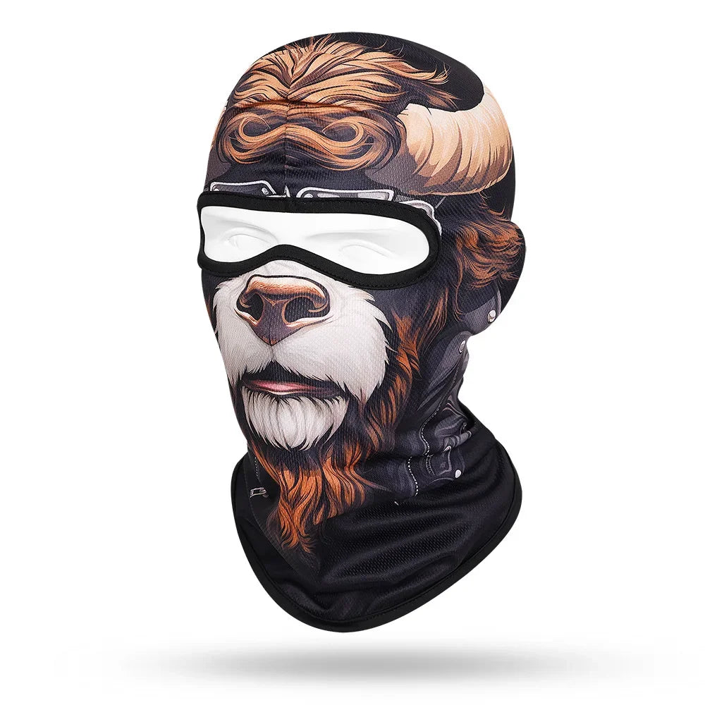Brown Monkey WC-23 3D printed balaclava – product photo on white background