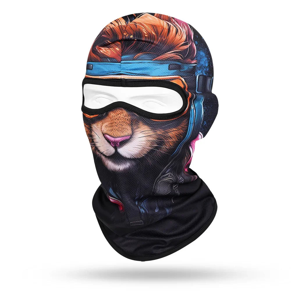 Tiger Cat WC-10 3D printed balaclava – product photo on white background