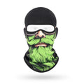 Toxic Green BG-06 3D printed balaclava – product photo on white background
