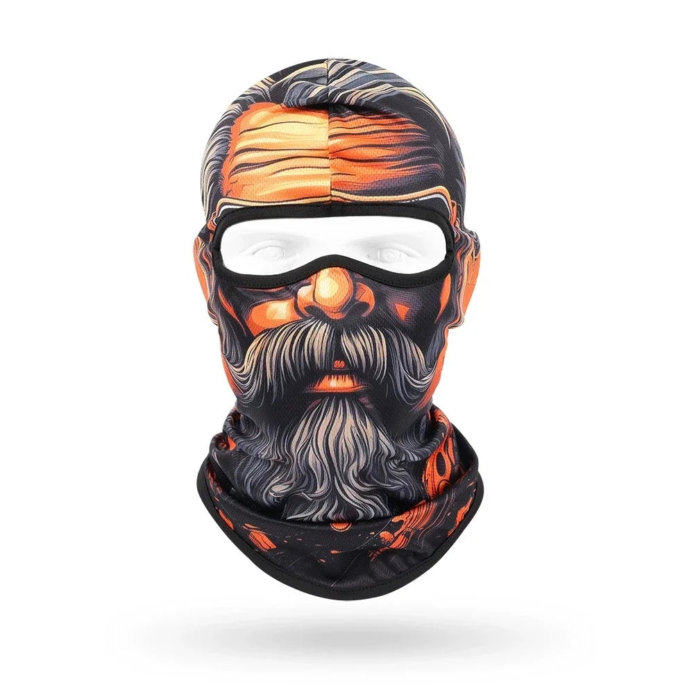 Black Beard Pirate BG-12 3D printed balaclava – product photo on white background