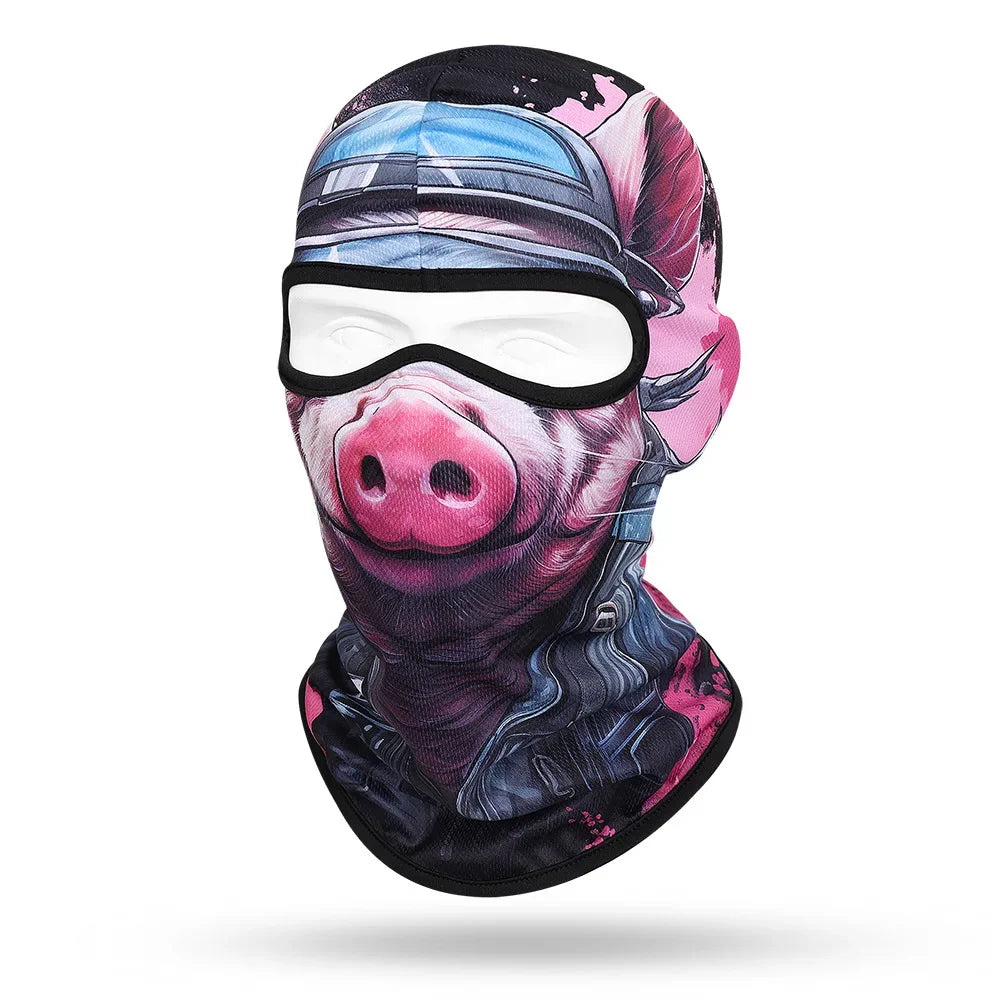 Pink Pig WC-08 3D printed balaclava – product photo on white background