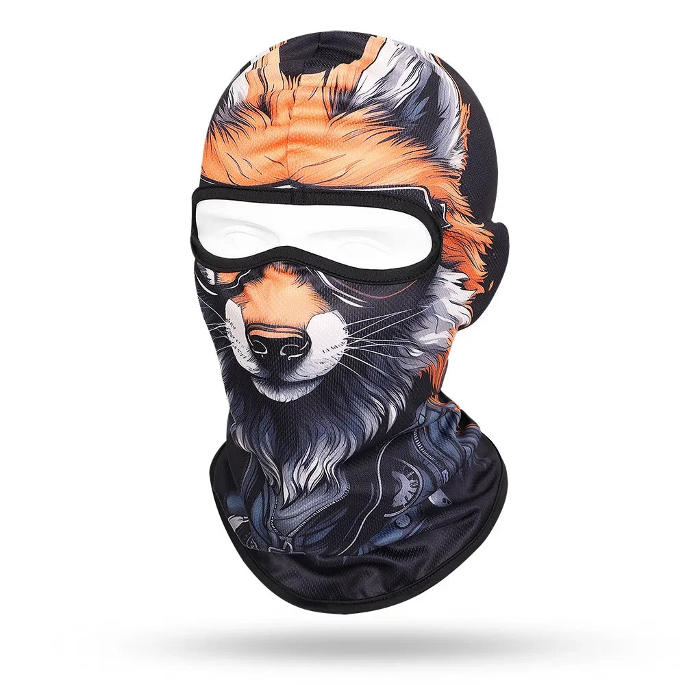 Brown Dog WC-13 3D printed balaclava – product photo on white background