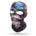 Silver Beard Skull SB-03 3D printed balaclava – product photo on white background