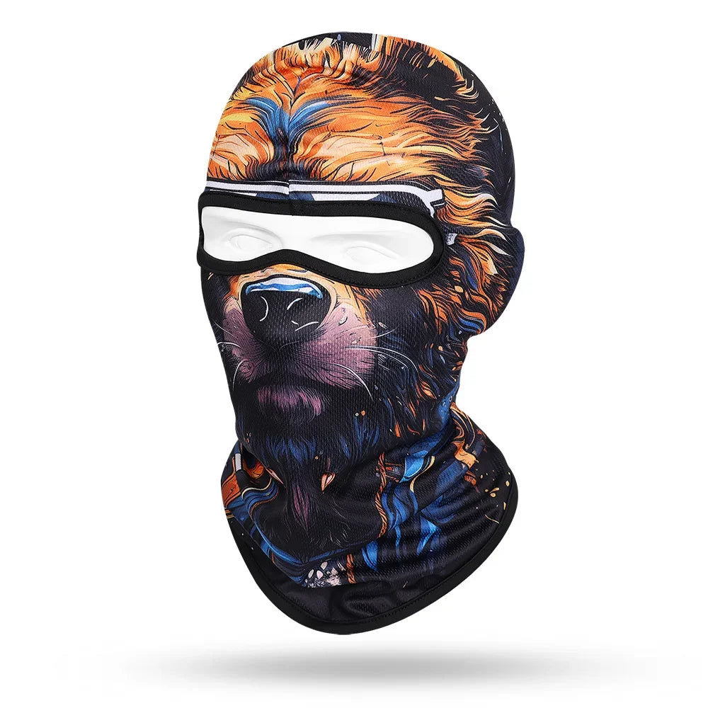 Lion King WC-05 3D printed balaclava – product photo on white background