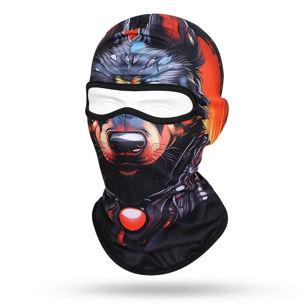 Fire Bear WC-06 3D printed balaclava – product photo on white background