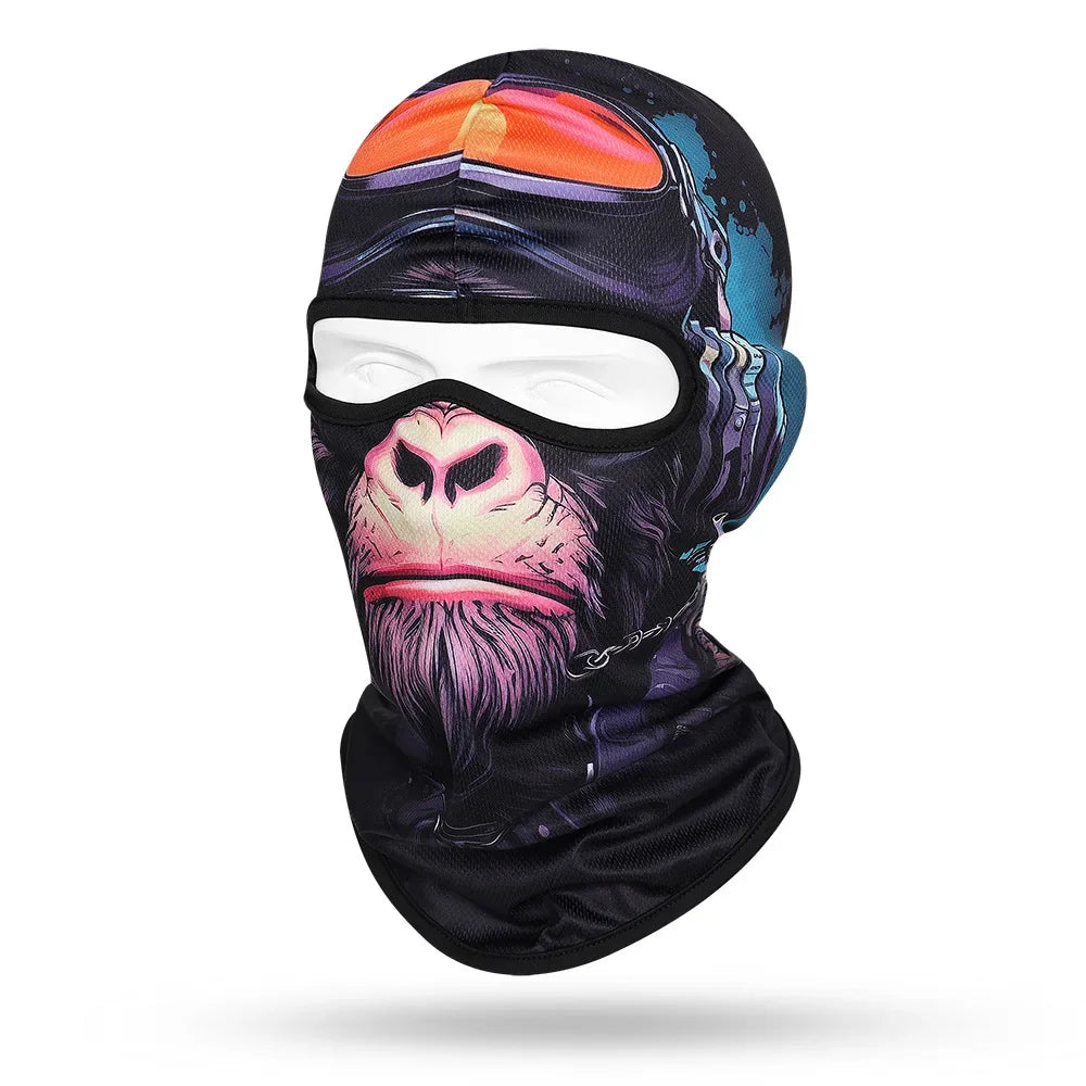 Pink Monkey WC-09 3D printed balaclava – product photo on white background