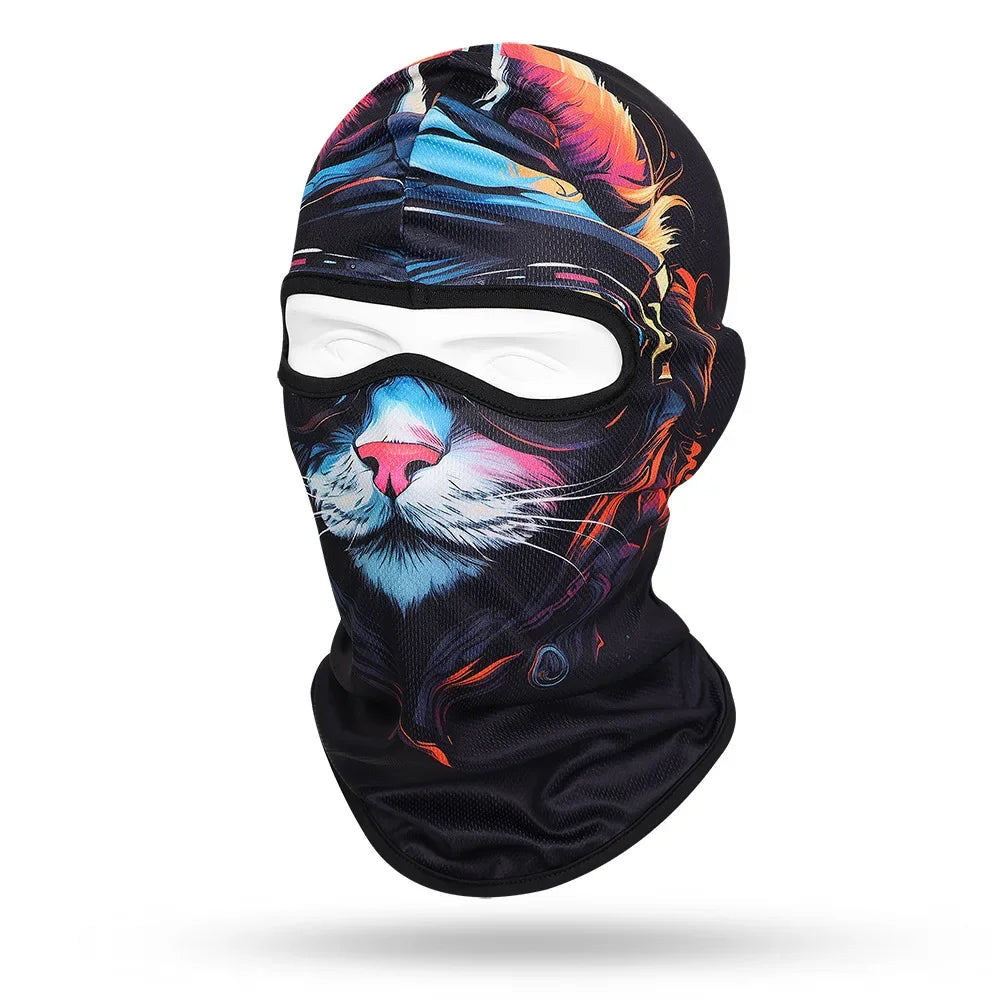 Blue Cat WC-04 3D printed balaclava – product photo on white background