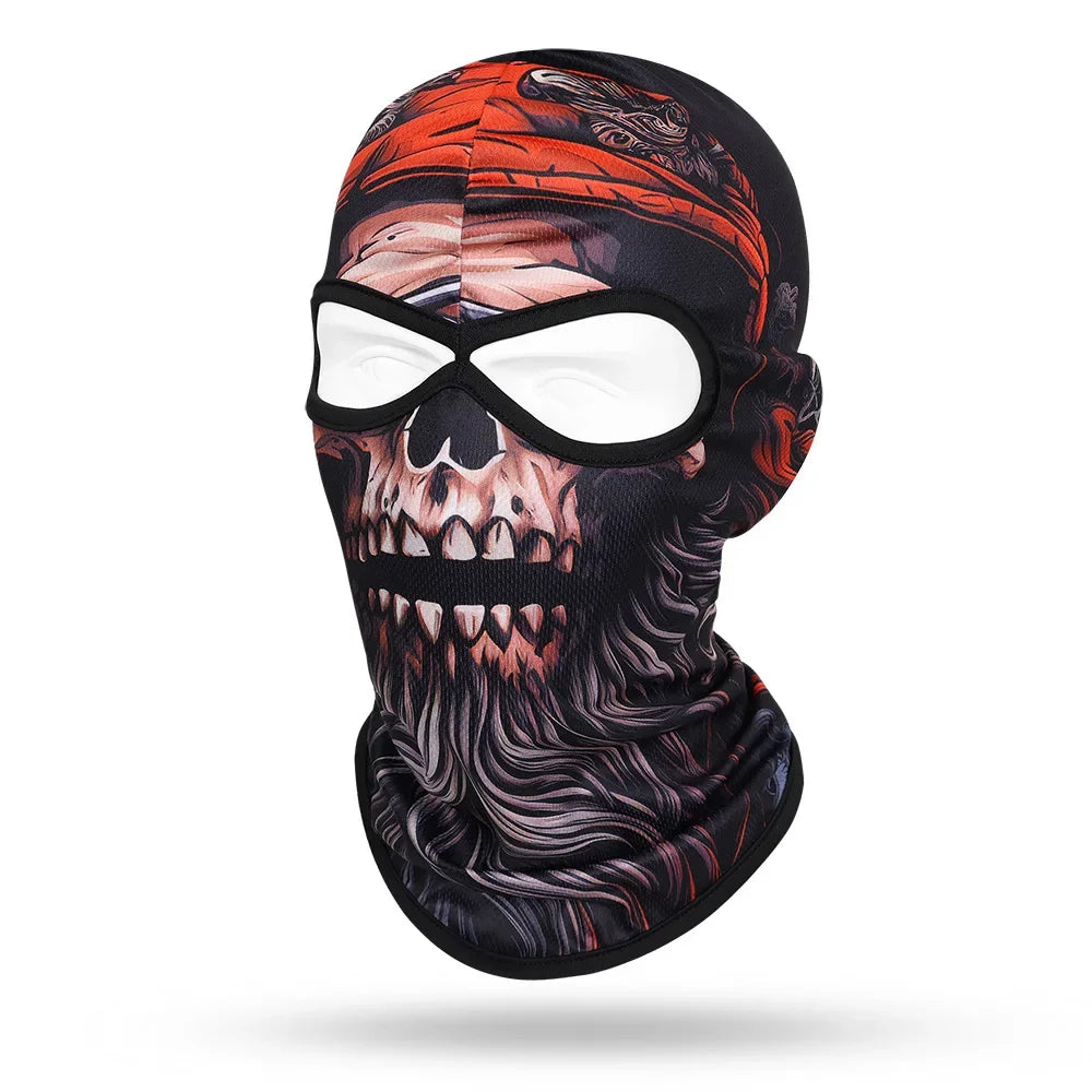 Red Cap Skull SB-08 3D printed balaclava – product photo on white background