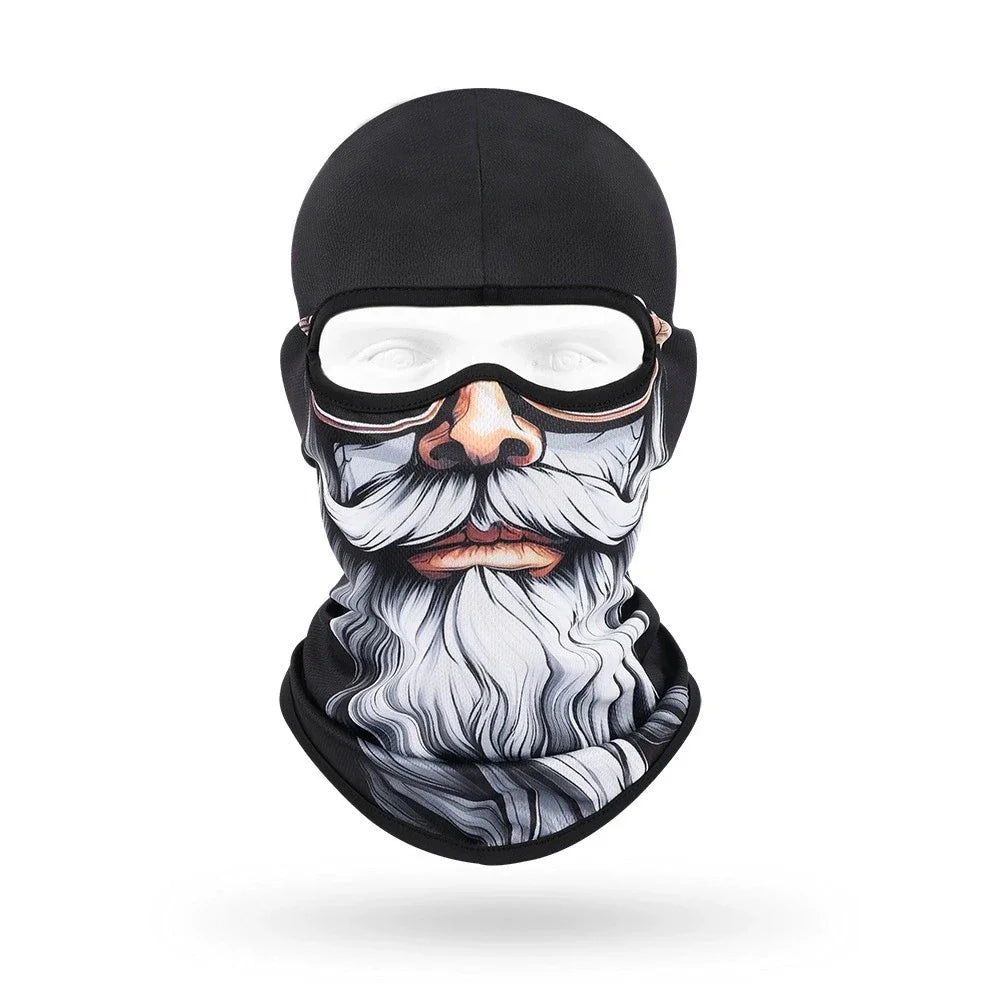 Silver Fox BG-23 3D printed balaclava – product photo on white background
