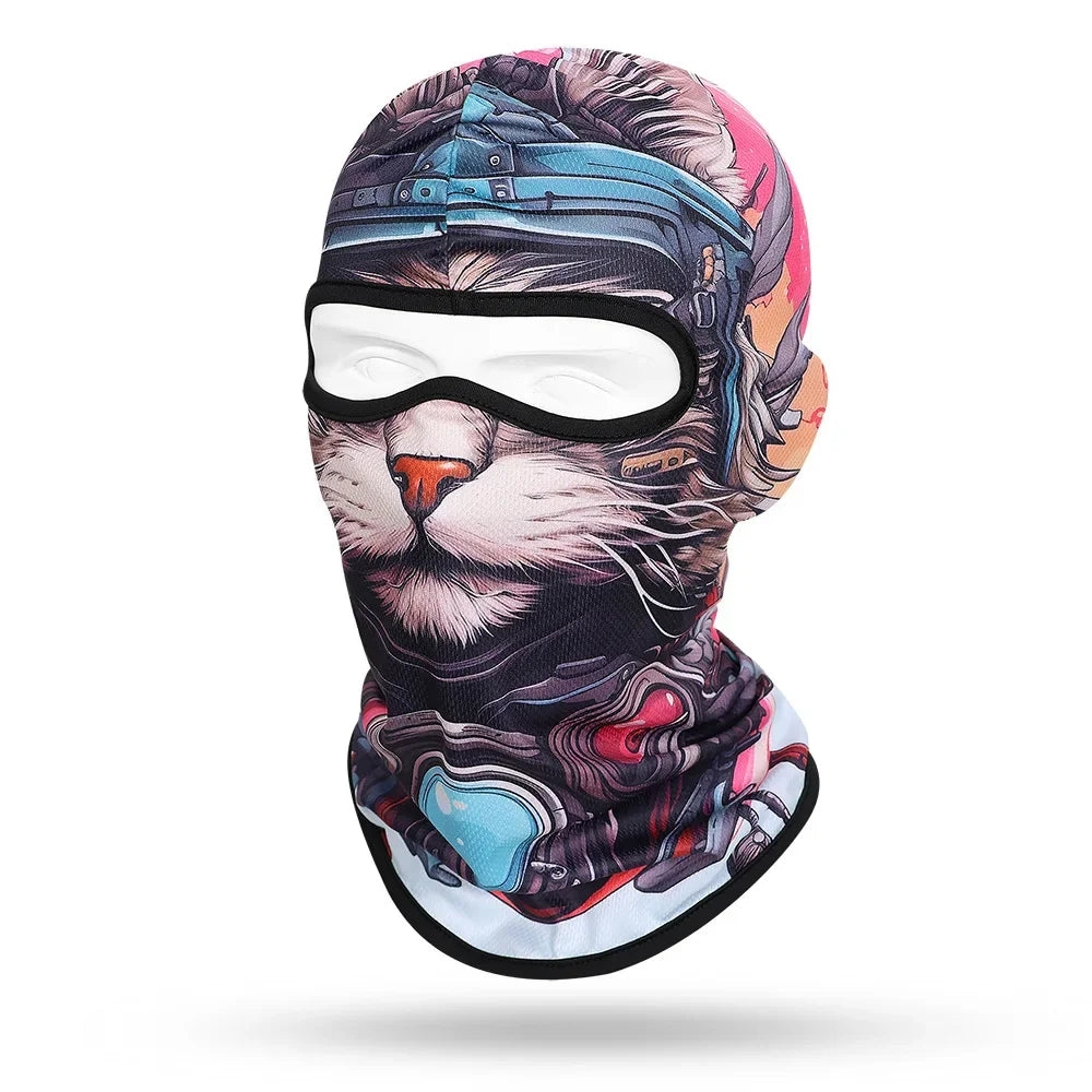 Grey Cat WC-20 3D printed balaclava – product photo on white background