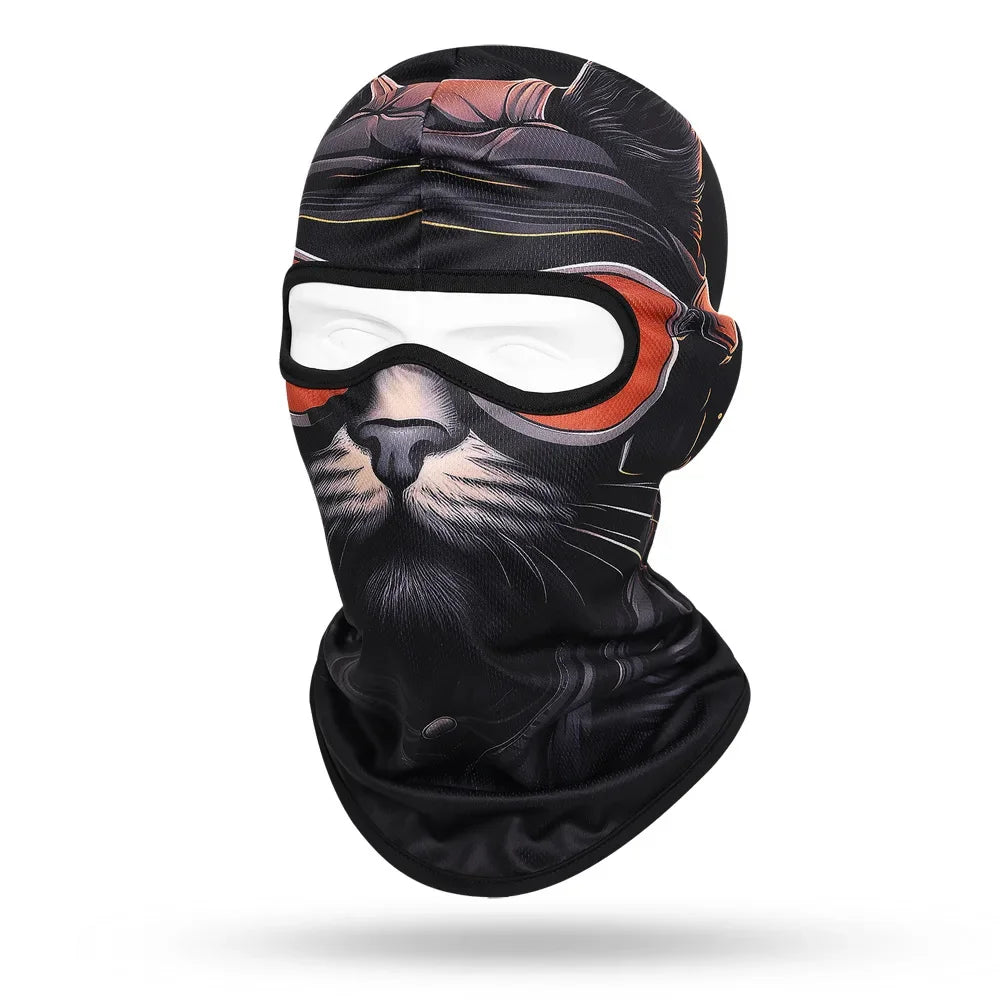 Black Panther WC-28 3D printed balaclava – product photo on white background