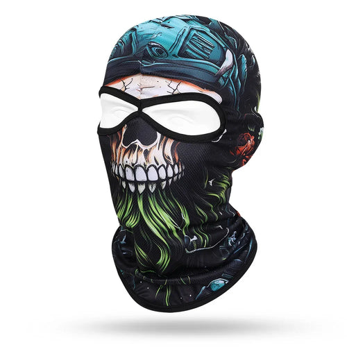 Blue Cap Skull SB-01 3D printed balaclava – product photo on white background