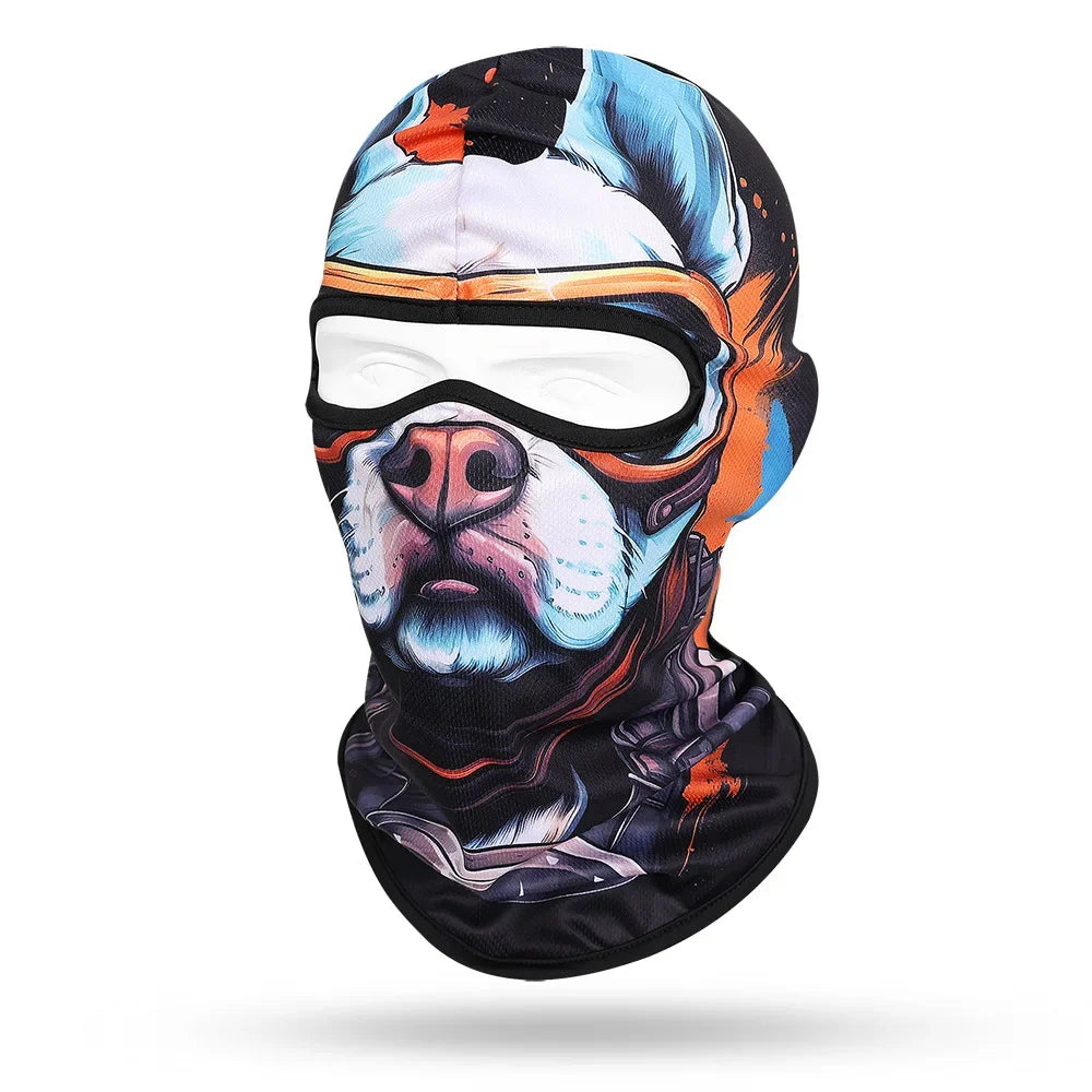 Blue Fox WC-17 3D printed balaclava – product photo on white background