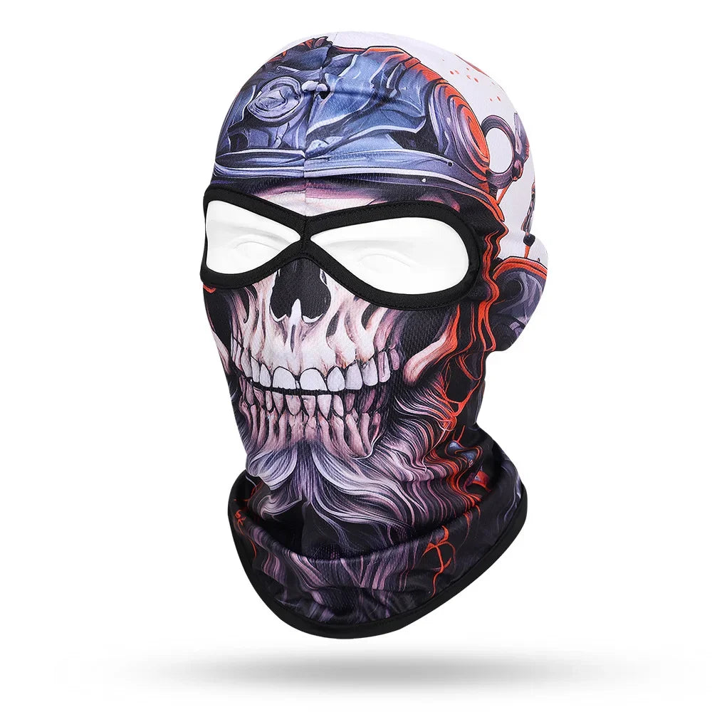 Violet Skull SB-06 3D printed balaclava – product photo on white background