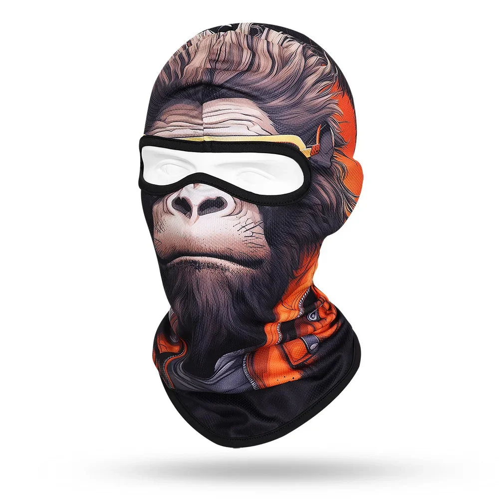 Orange Ape WC-02 3D printed balaclava – product photo on white background