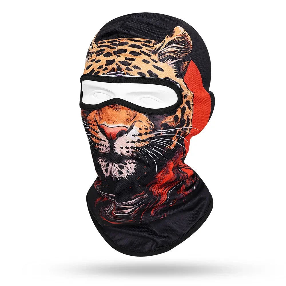 Leopard WC-12 3D printed balaclava – product photo on white background