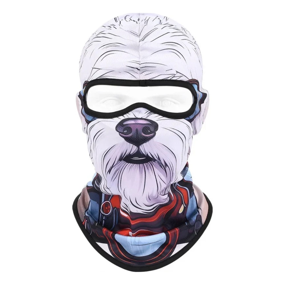 Polar Bear WC-26 3D printed balaclava – product photo on white background