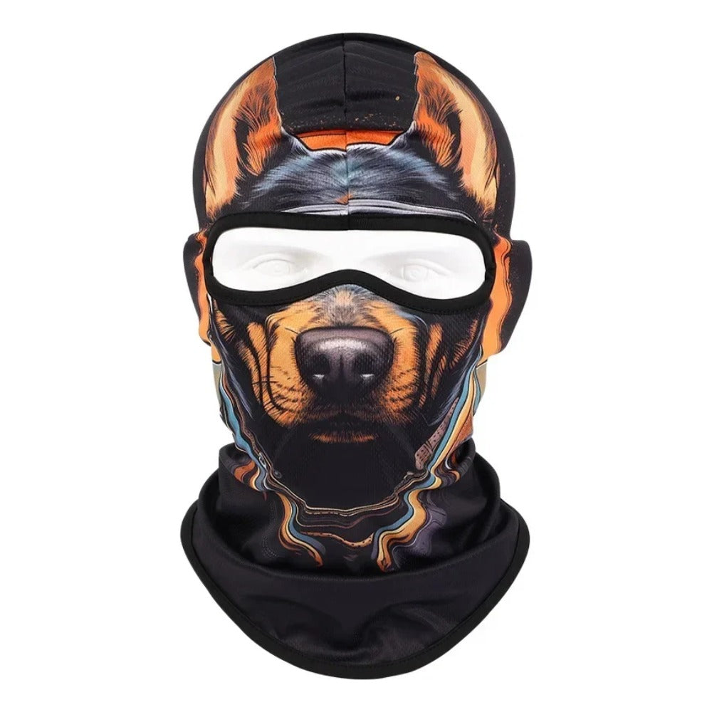 Fire Cat WC-34 3D printed balaclava – product photo on white background