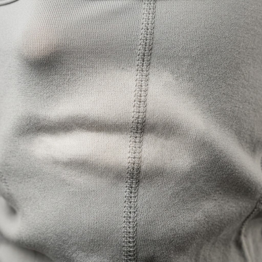 HeatWave Grey Long HW-01 balaclava – fabric detail with color change