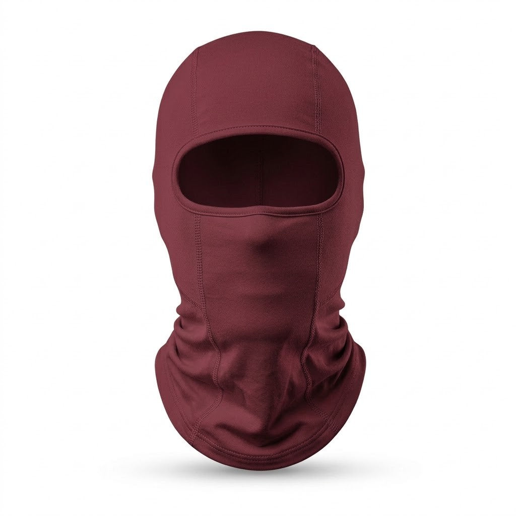 HeatWave Burgundy Long HW-04 color-changing balaclava