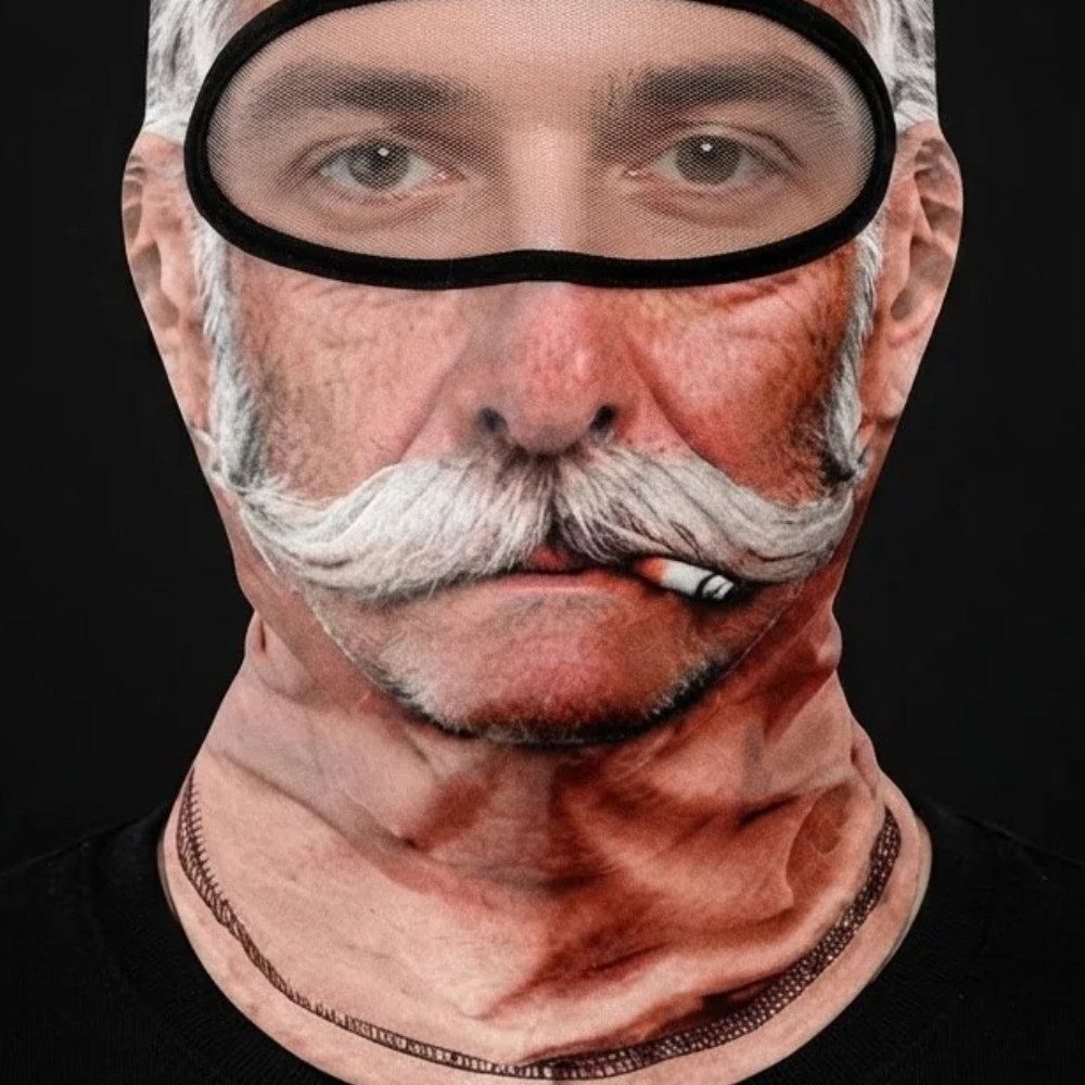 Gentleman Joe SF-18 3D printed balaclava – close-up of the printed design