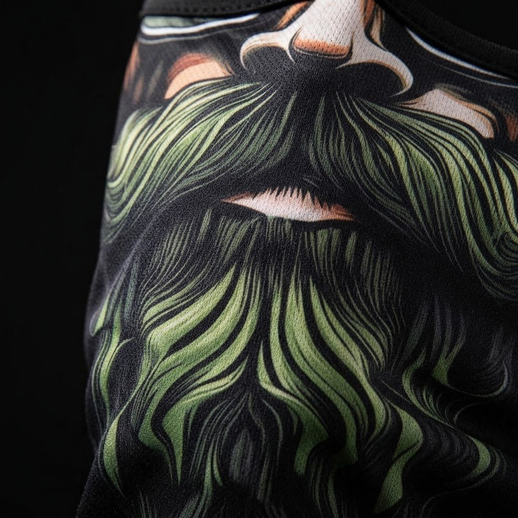 Forest Ranger BG-05 3D printed balaclava – close-up of the printed design