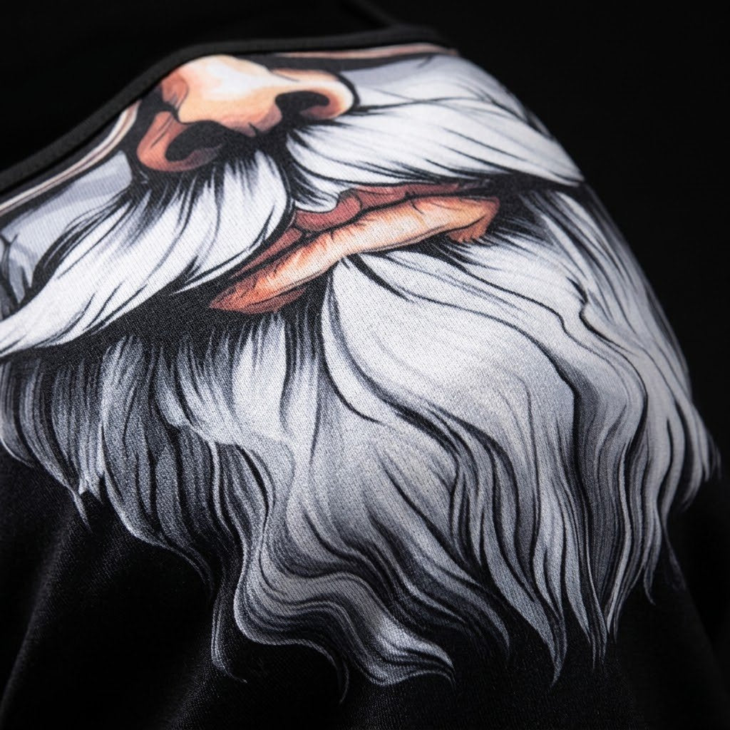 Silver Fox BG-23 3D printed balaclava – close-up of the printed design