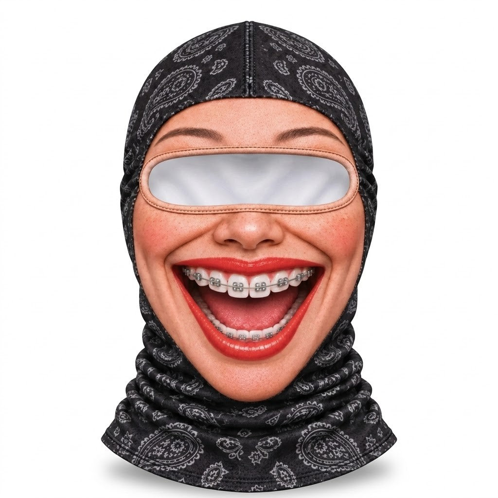 Braces Smile SF-03 3D printed balaclava – product photo on white background