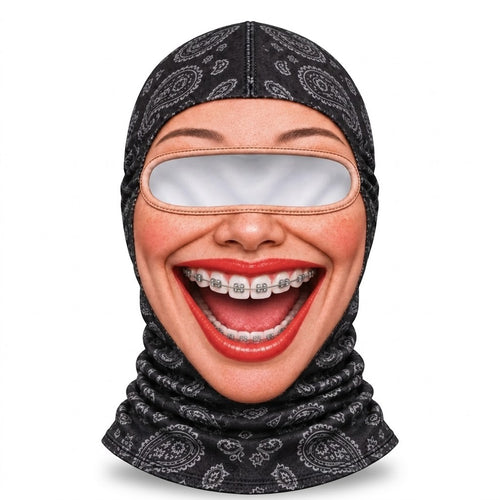 Braces Smile SF-03 3D printed balaclava – product photo on white background