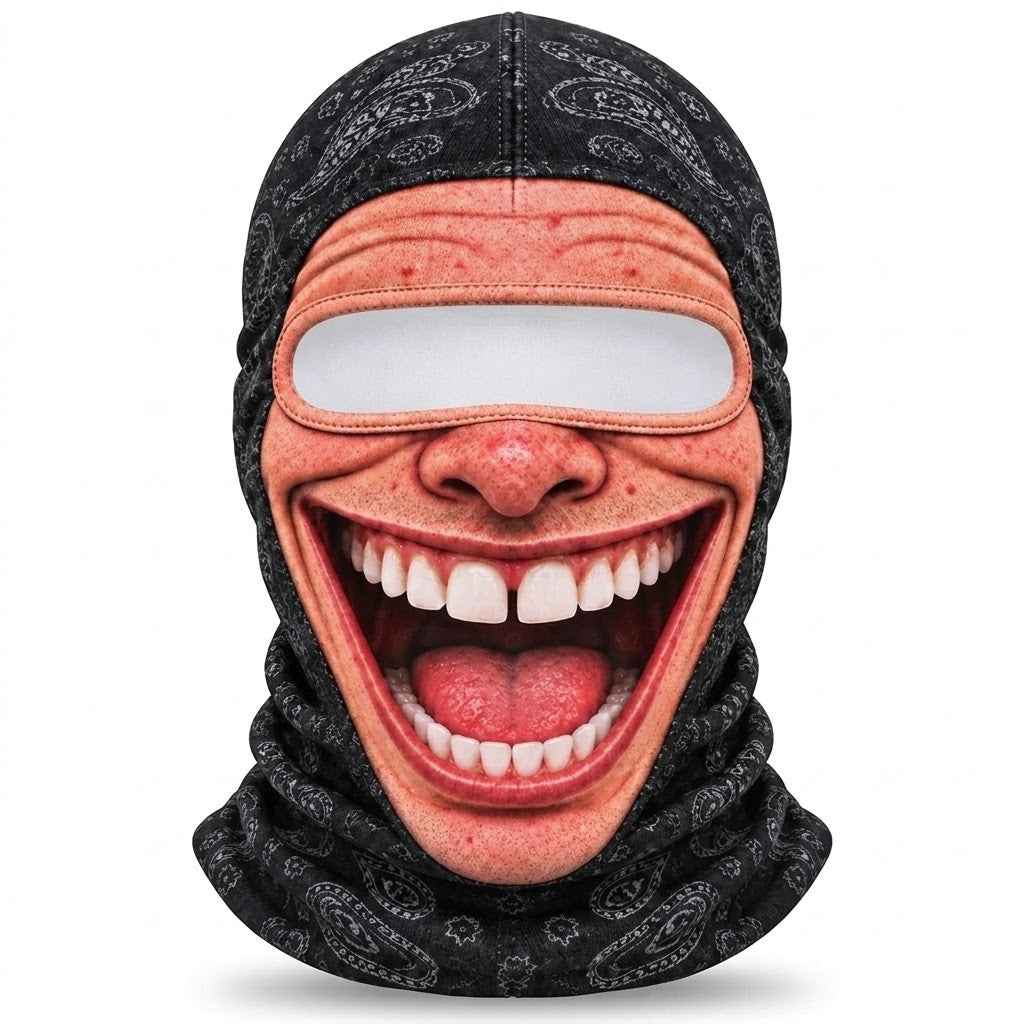 Big Grin SF-12 3D printed balaclava – product photo on white background