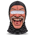Moustache Laugh SF-14 3D printed balaclava – product photo on white background
