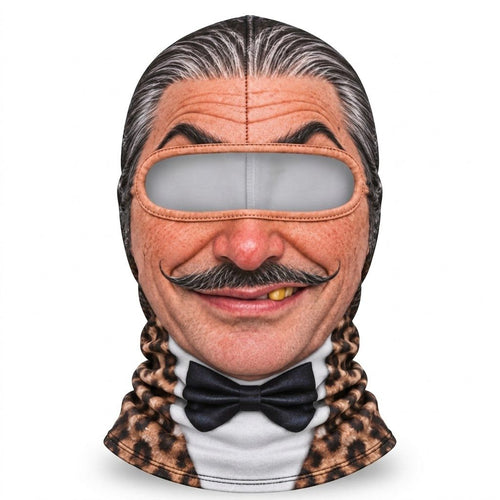 Bow Tie Gentleman SF-16 3D printed balaclava – product photo on white background