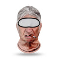 Grumpy Smoker SF-17 3D printed balaclava – product photo on white background