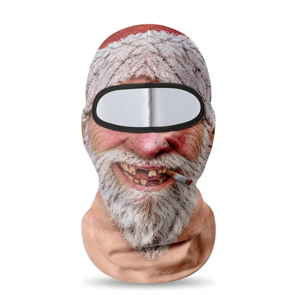 Santa Claus SF-19 3D printed balaclava – product photo on white background