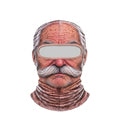 Grumpy Grandpa SF-26 3D printed balaclava – product photo on white background